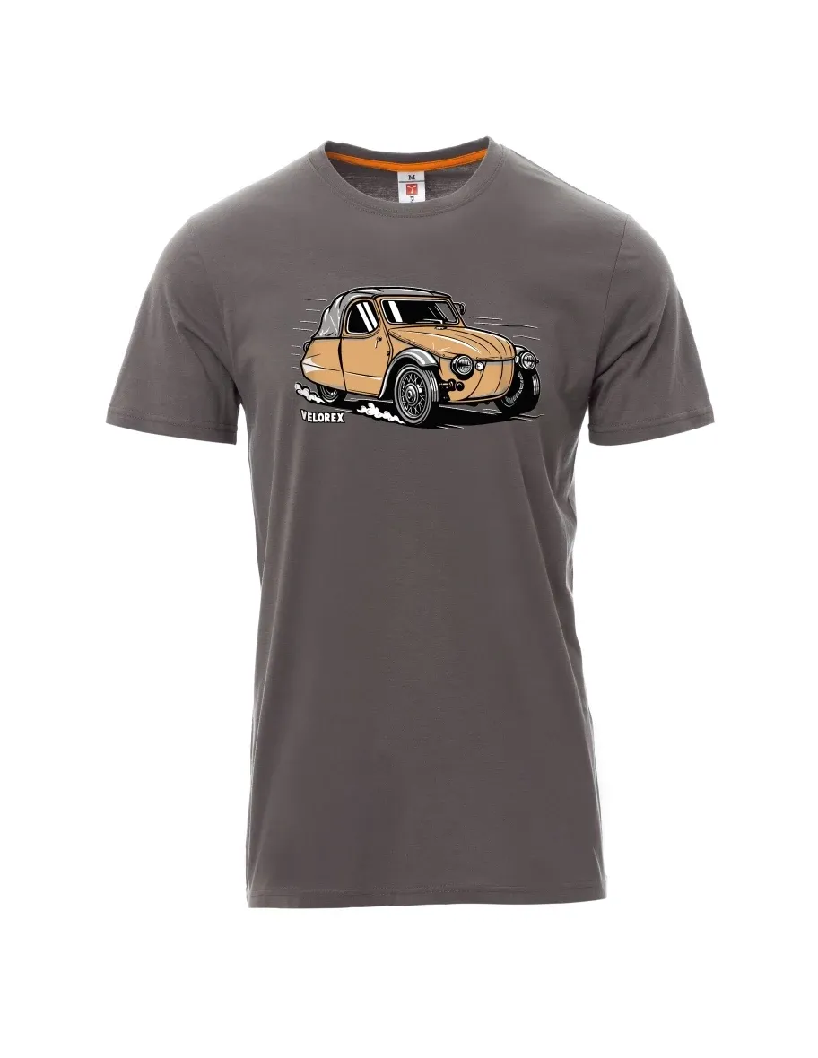 Grey men´s T-shirt Car Velorex