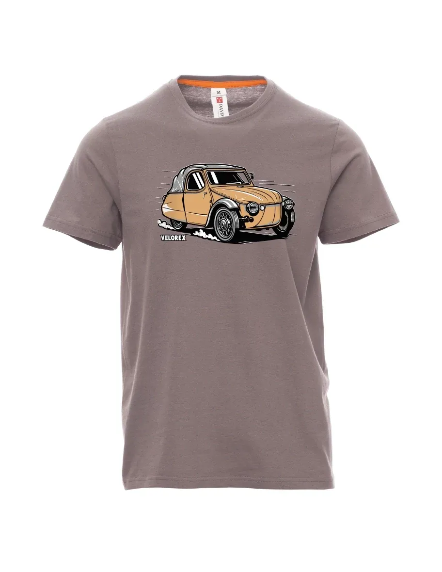 Steel gray men´s T-shirt Car Velorex