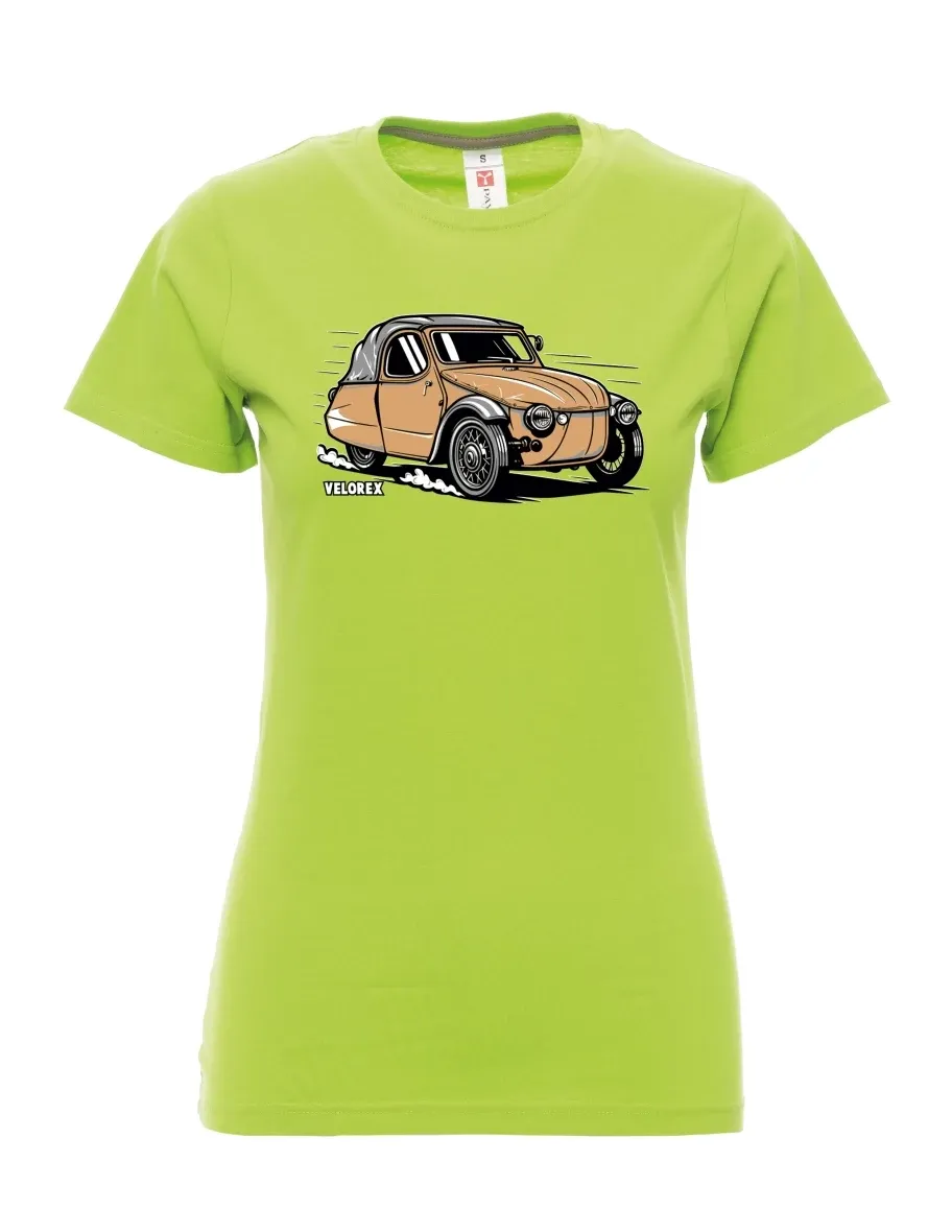 Lime women´s T-shirt Car Velorex