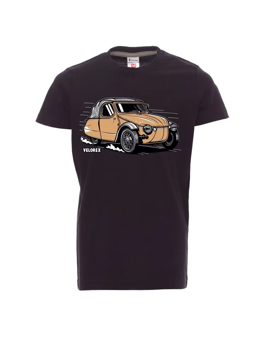 Black children´s T-shirt Car Velorex