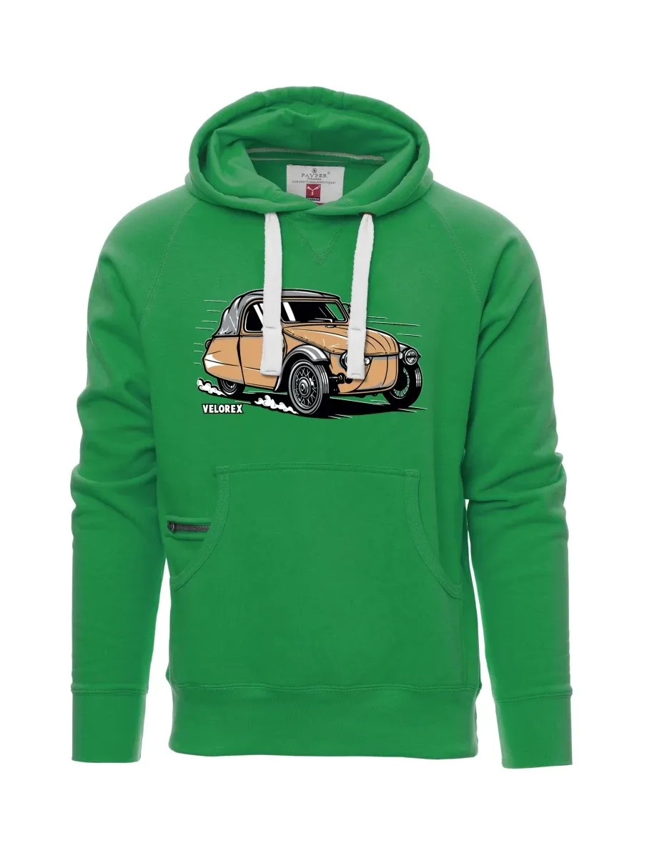 Green men´s sweatshirt Car Velorex
