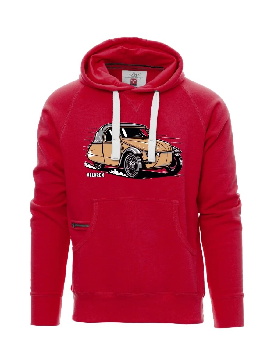 Red men´s sweatshirt Car Velorex