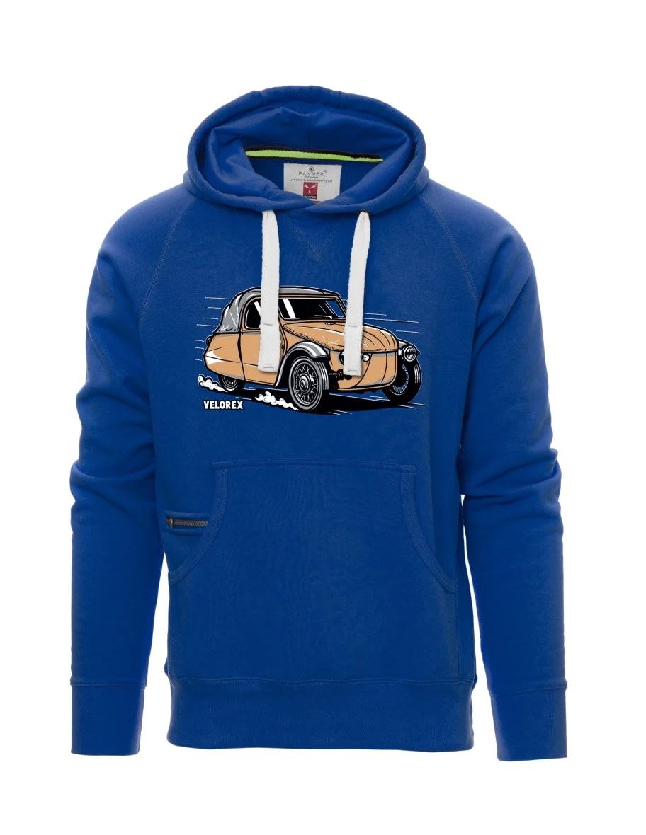 Blue men´s sweatshirt Car Velorex