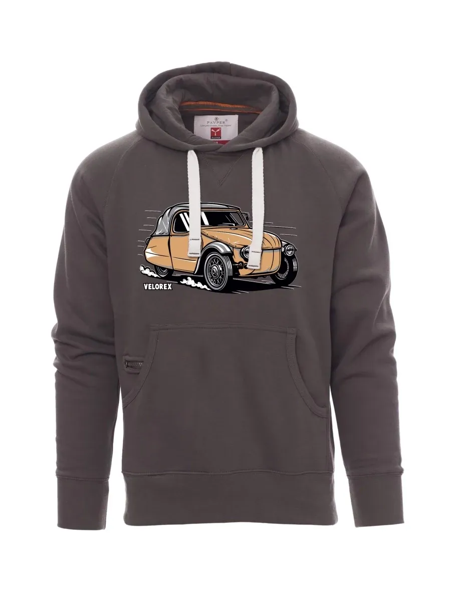 Grey men´s sweatshirt Car Velorex