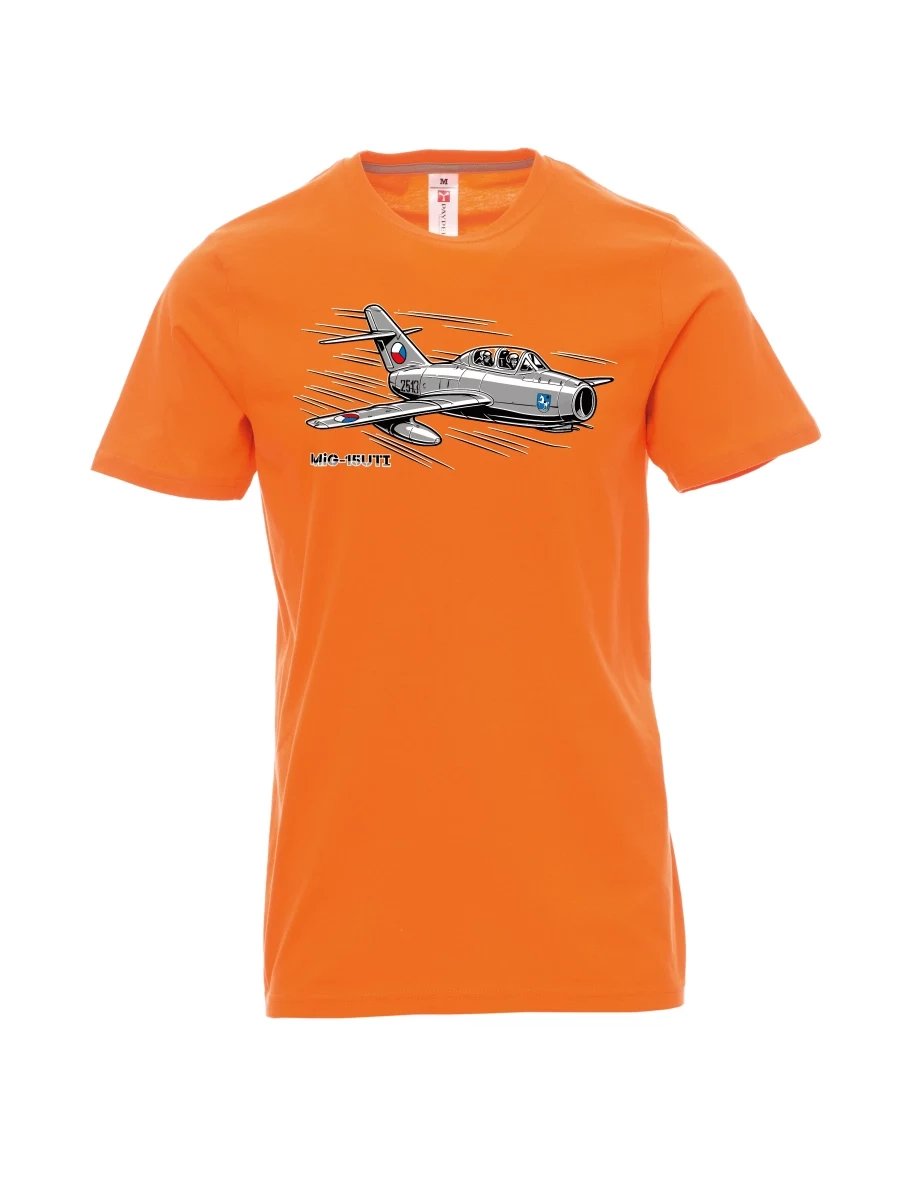 Orange men´s T-shirt Aircraft MiG-15UTI