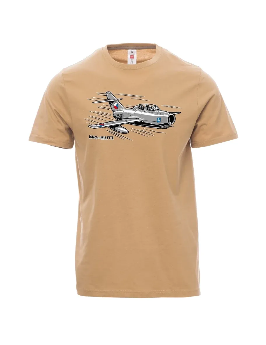 Brown men´s T-shirt Aircraft MiG-15UTI