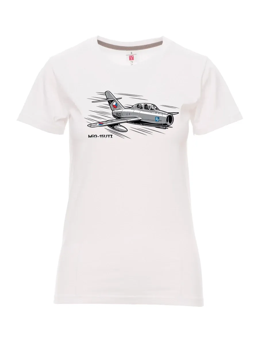 White women´s T-shirt Aircraft MiG-15UTI