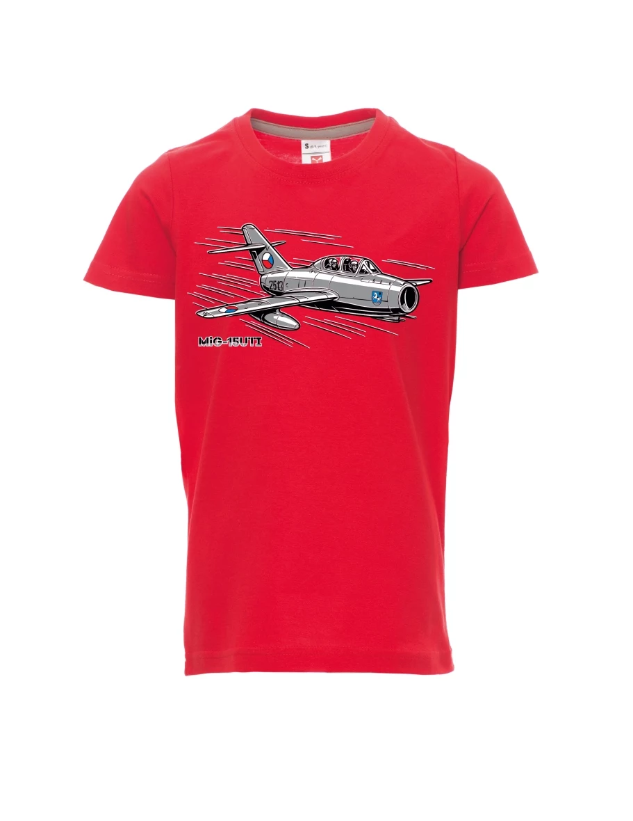 Red children´s T-shirt Aircraft MiG-15UTI