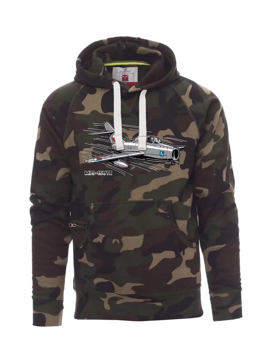 Camouflage men´s sweatshirt Aircraft MiG-15UTI