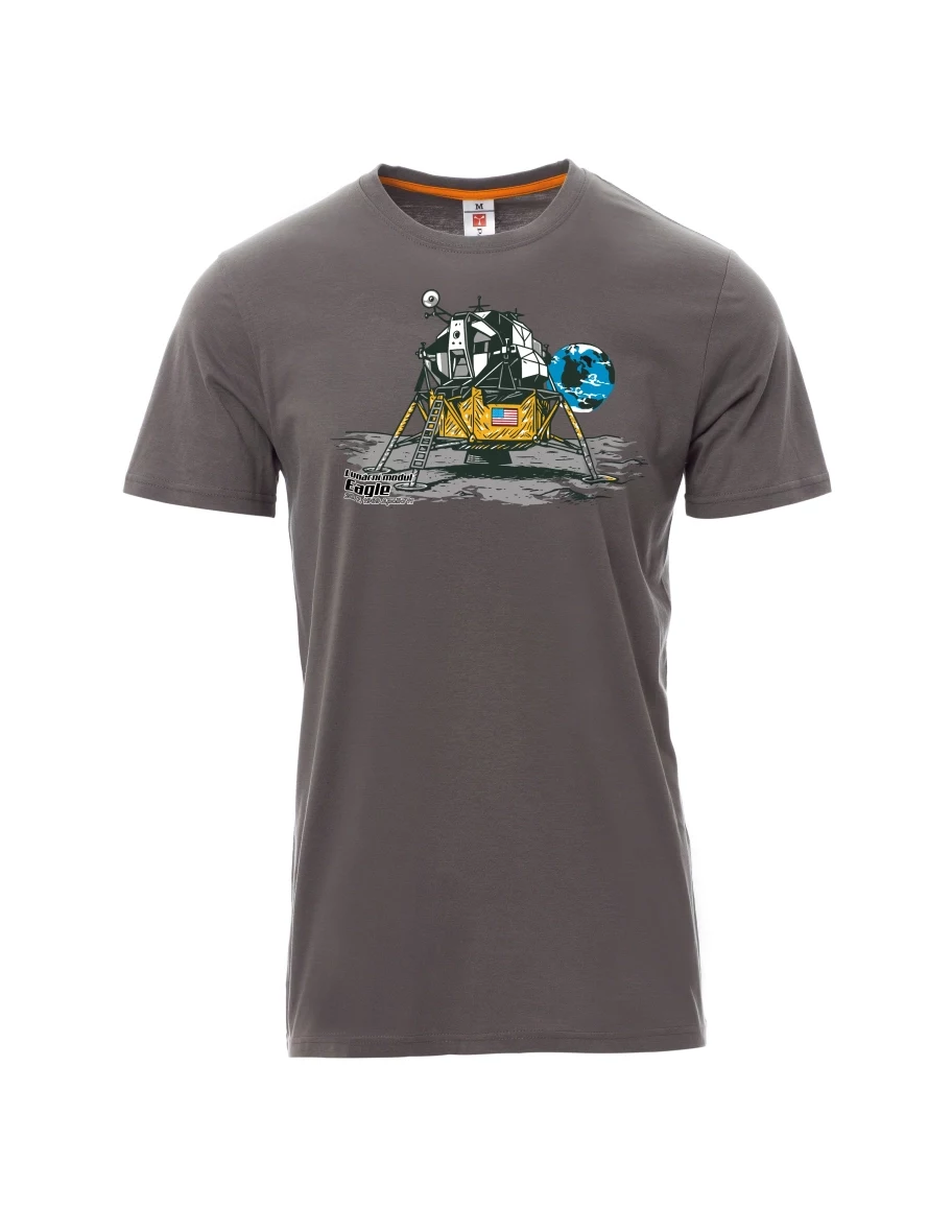 Grey men´s T-shirt Lunar Module Eagle