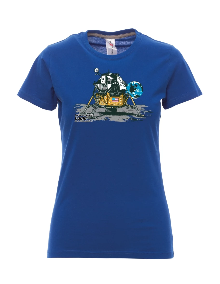 Royal blue women´s T-shirt Lunar Module Eagle