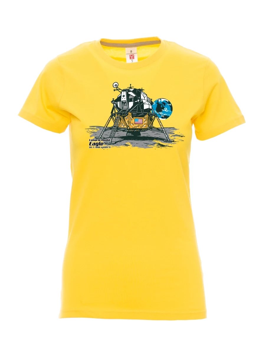 Yellow women´s T-shirt Lunar Module Eagle