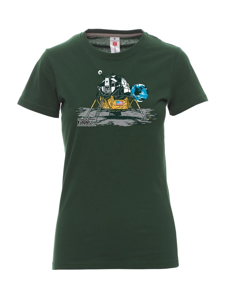 Dark green women´s T-shirt Lunar Module Eagle