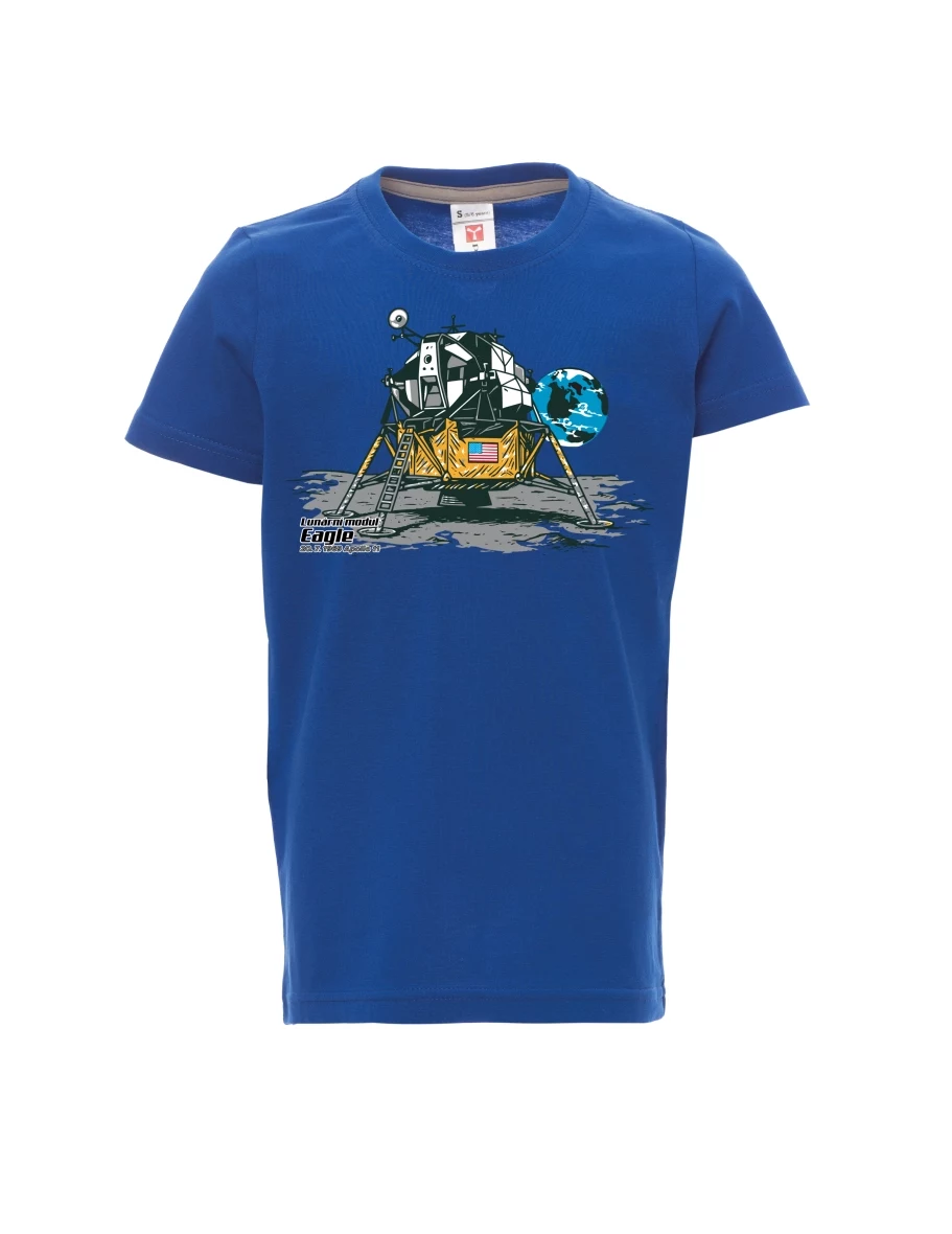 Blue children´s T-shirt Lunar Module Eagle