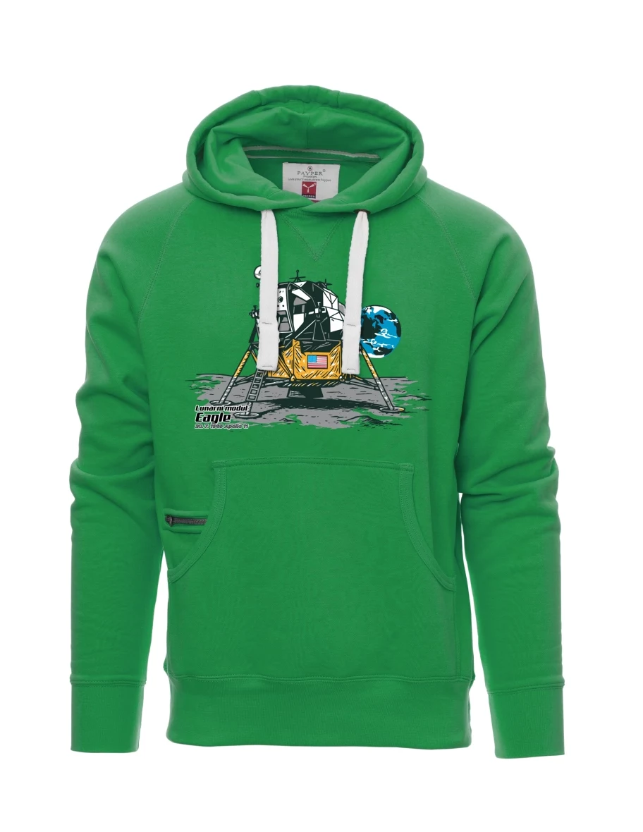 Green men´s sweatshirt Lunar Module Eagle