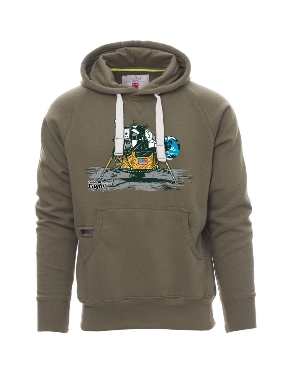 Khaki men´s sweatshirt Lunar Module Eagle