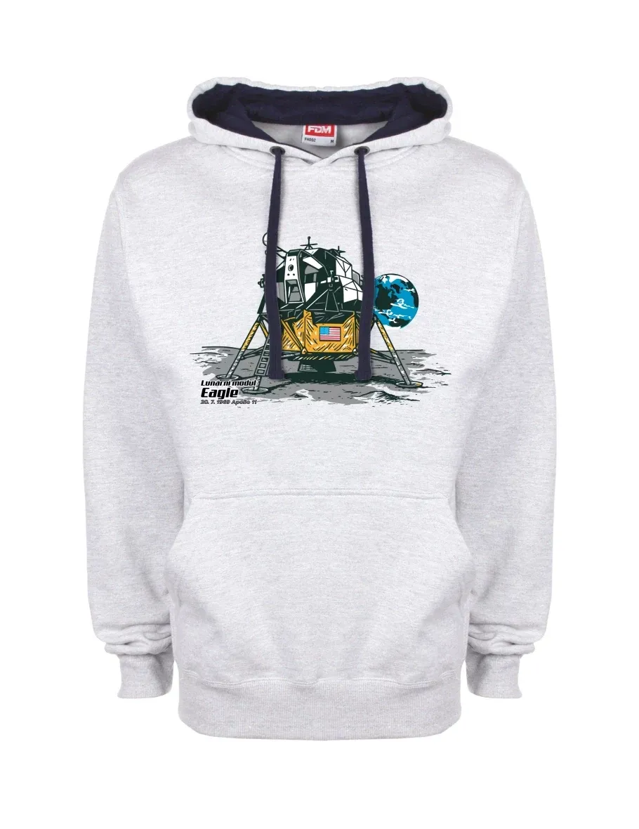 Blue-grey sweatshirt Lunar Module Eagle