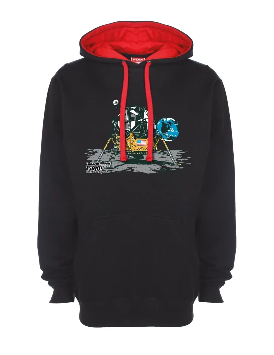 Red-black sweatshirt Lunar Module Eagle