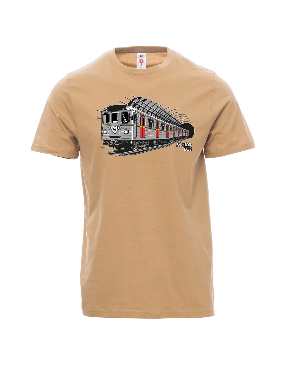 Brown men´s T-shirt Metro EČS