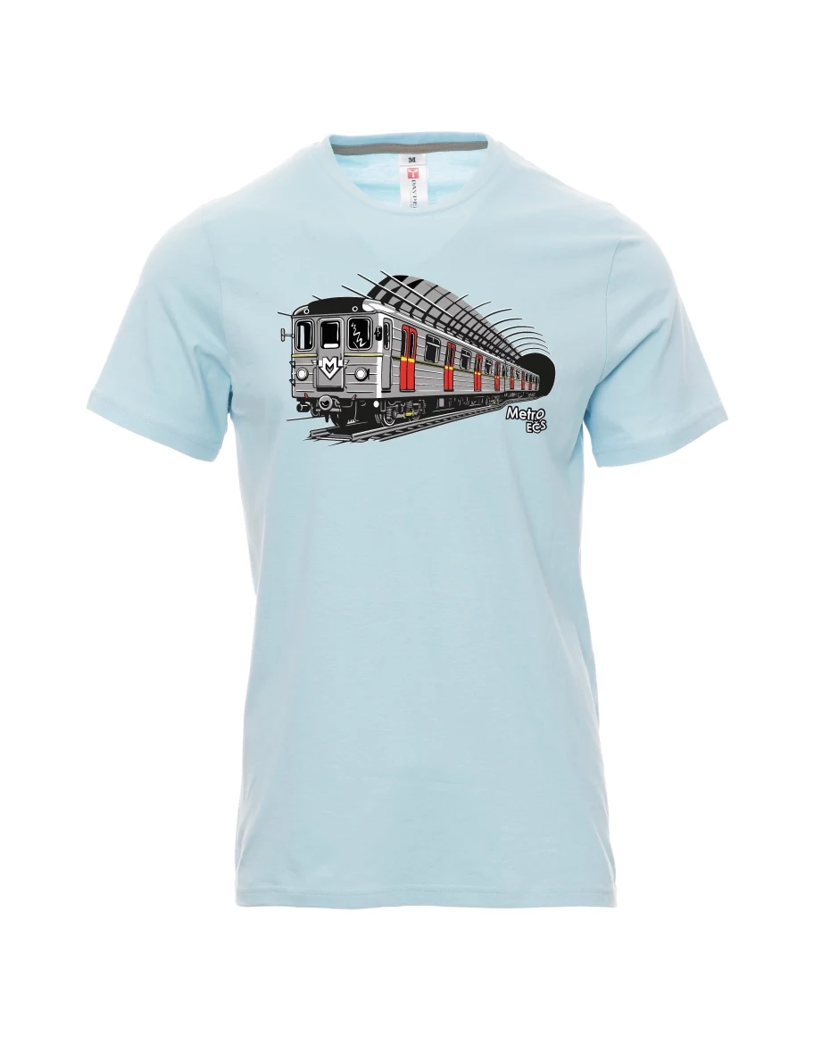 Pale blue men´s T-shirt Metro EČS