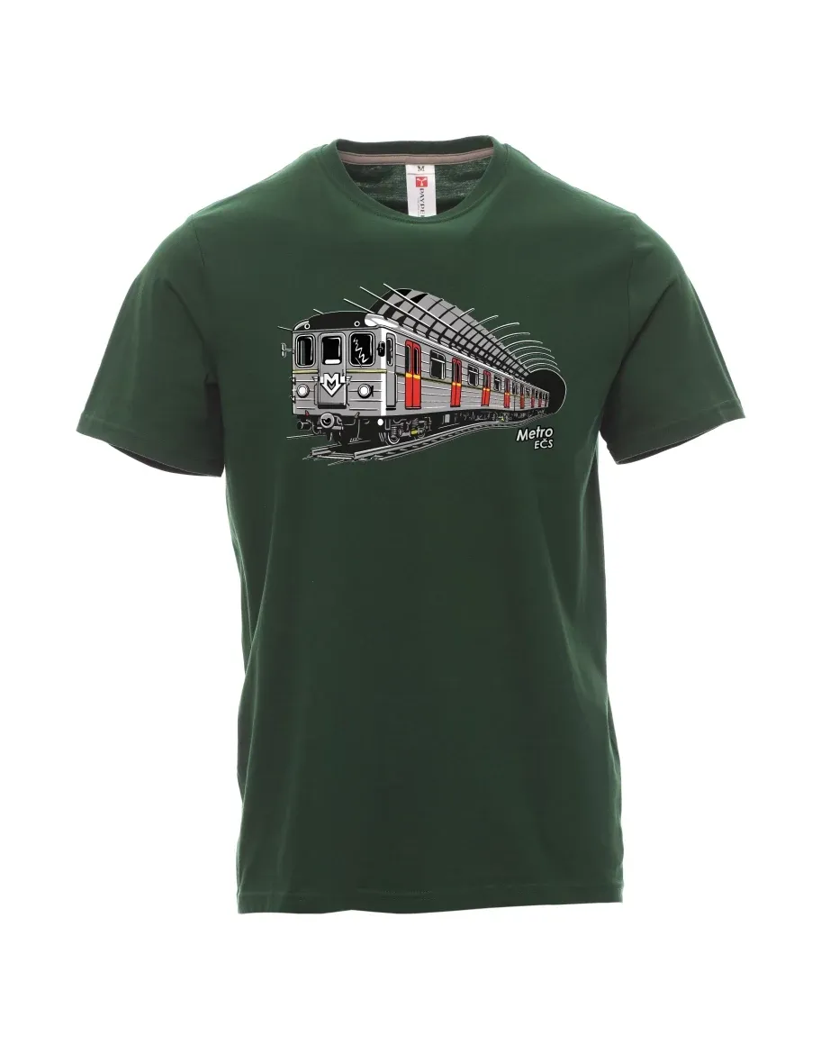 Dark green men´s T-shirt Metro EČS