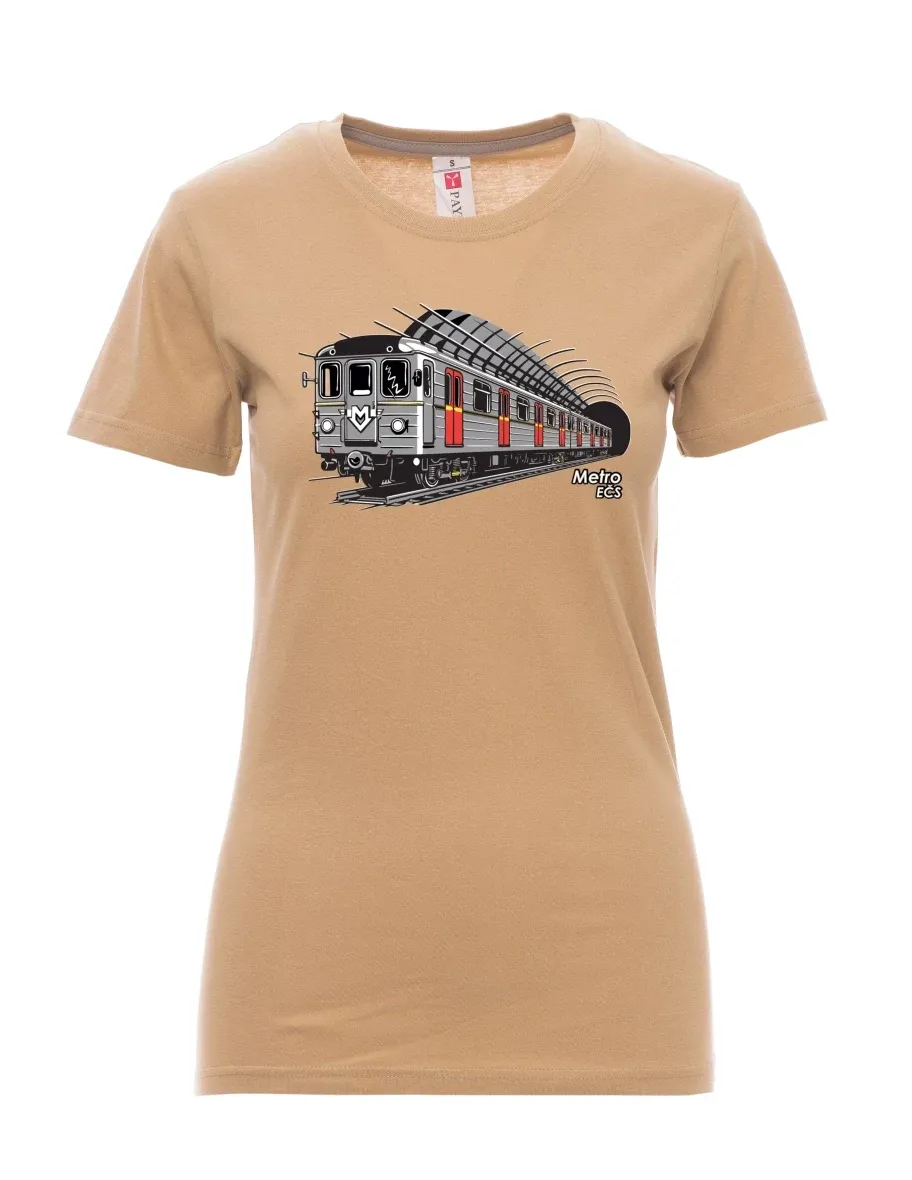 Brown women´s T-shirt Metro EČS