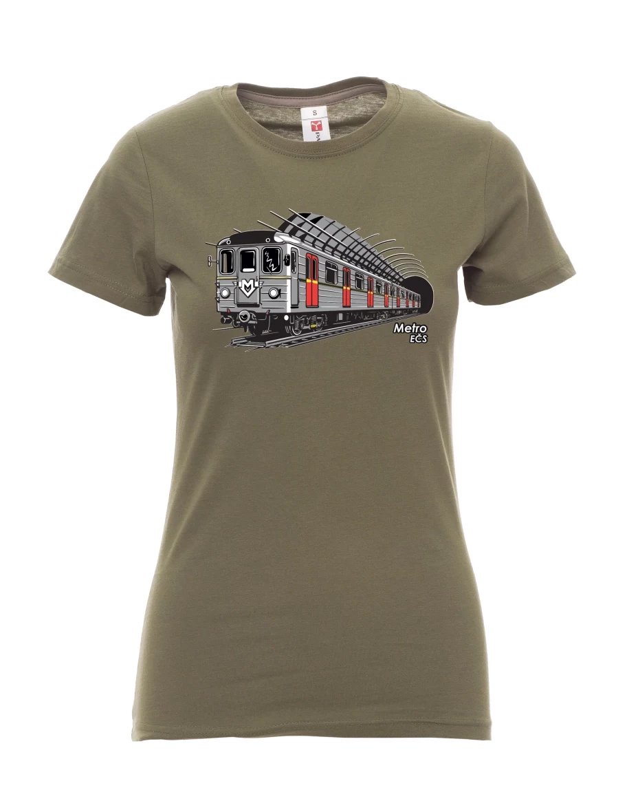 Khaki women´s T-shirt Metro EČS
