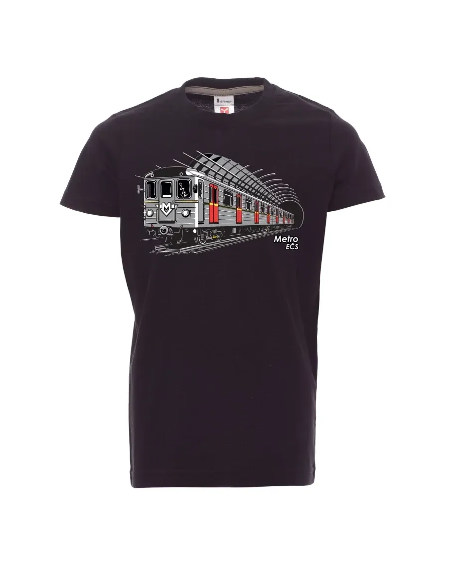 Black children´s T-shirt Metro EČS