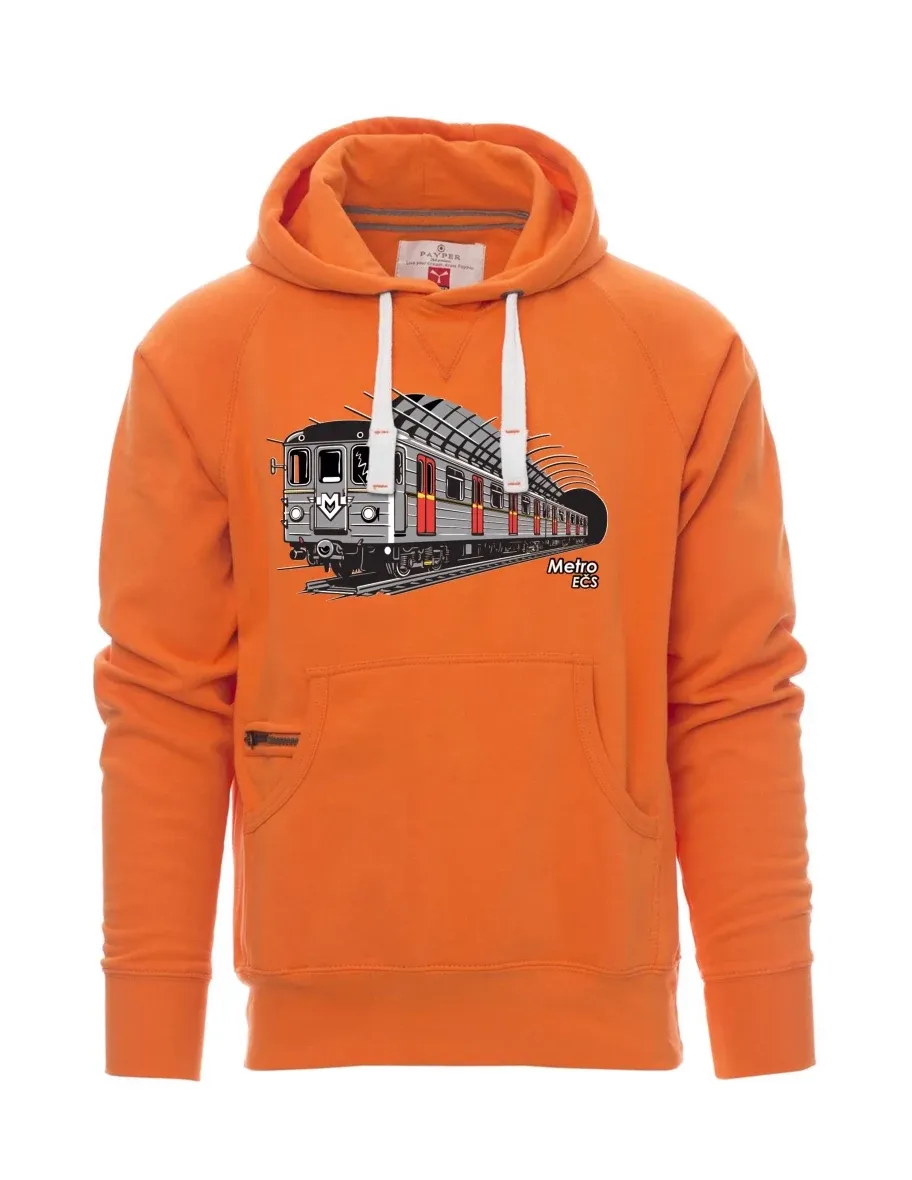 Orange men´s sweatshirt Metro EČS