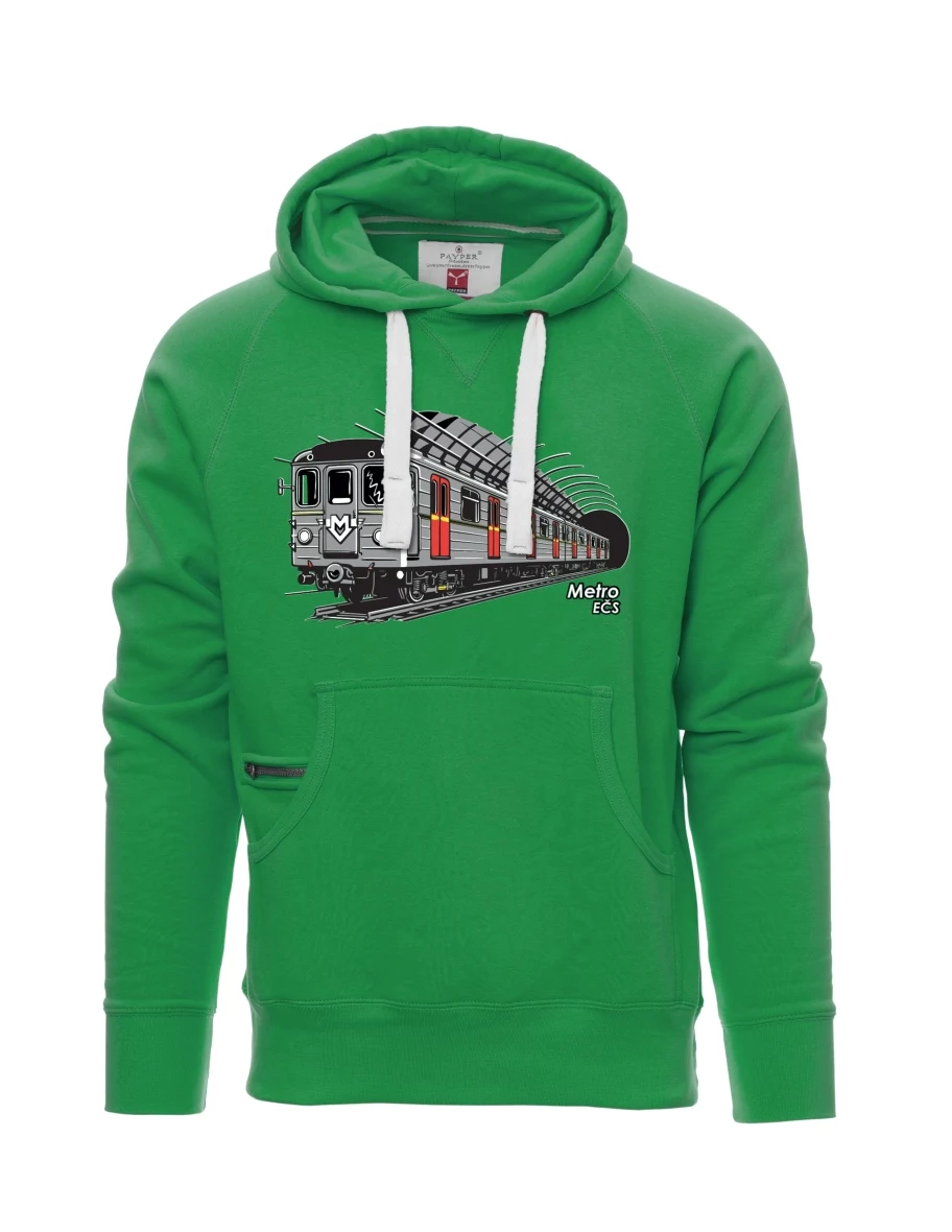 Green men´s sweatshirt Metro EČS