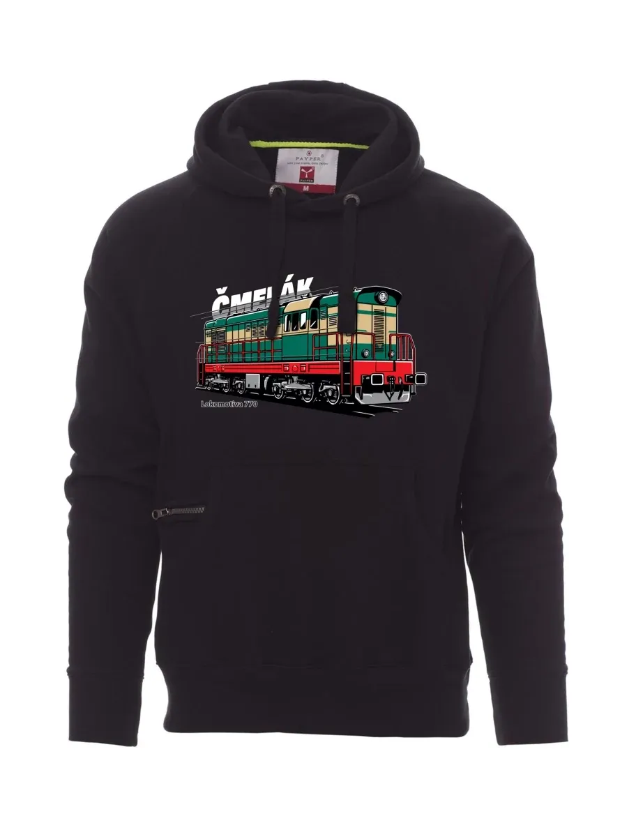 Black men´s sweatshirt Locomotive 770 “Čmelák”