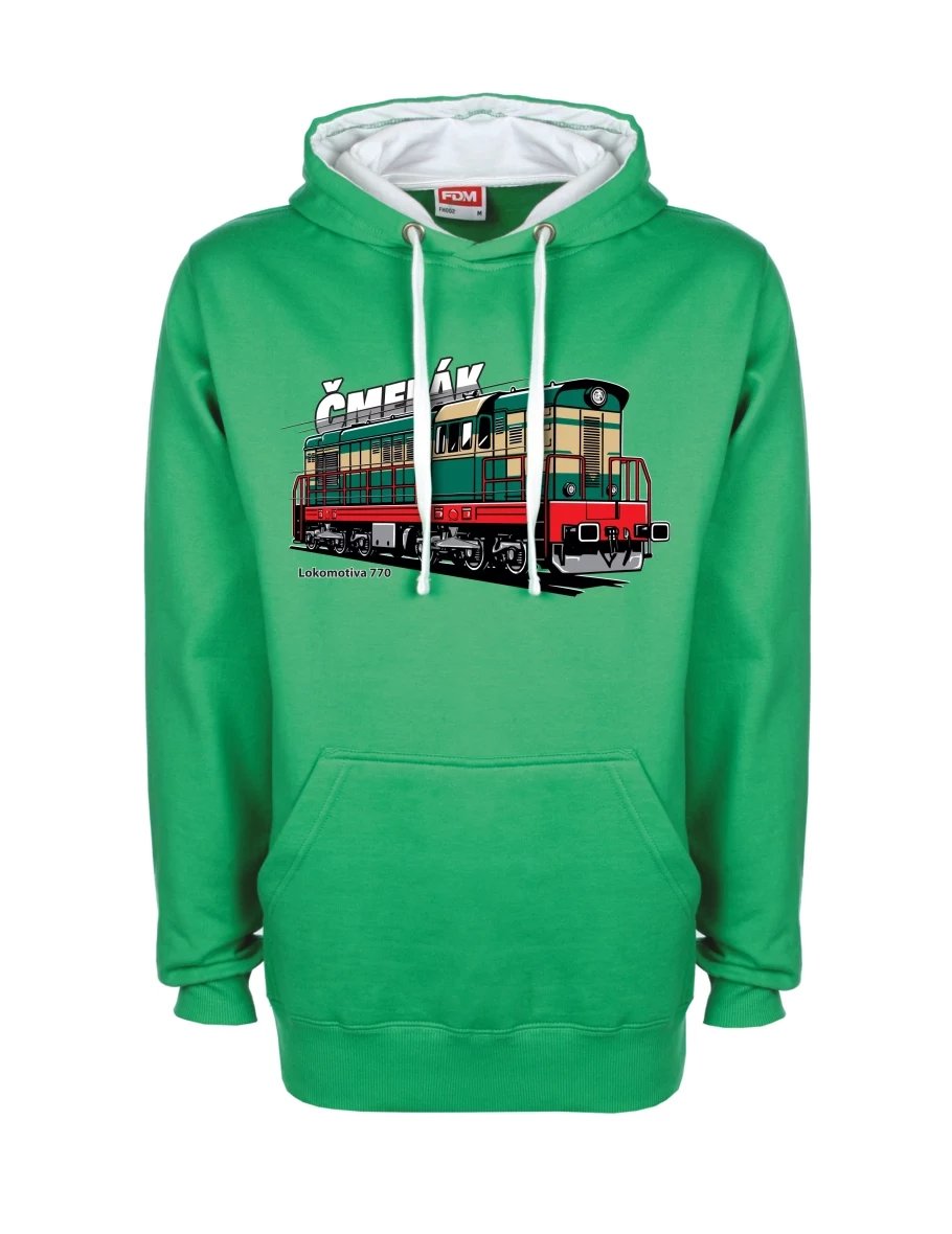 White-green sweatshirt Locomotive 770 “Čmelák”