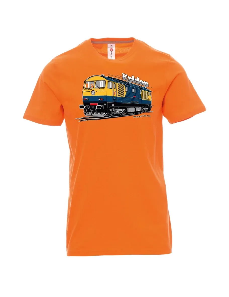 Orange men´s T-shirt Railcar 759 “Kyklop”
