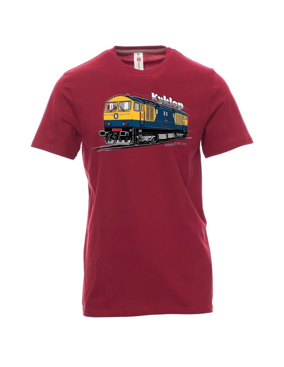 Dark red men´s T-shirt Railcar 759 “Kyklop”