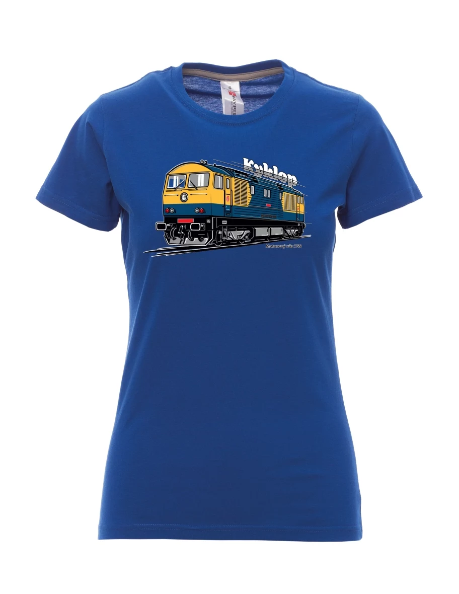 Royal blue women´s T-shirt Railcar 759 “Kyklop”