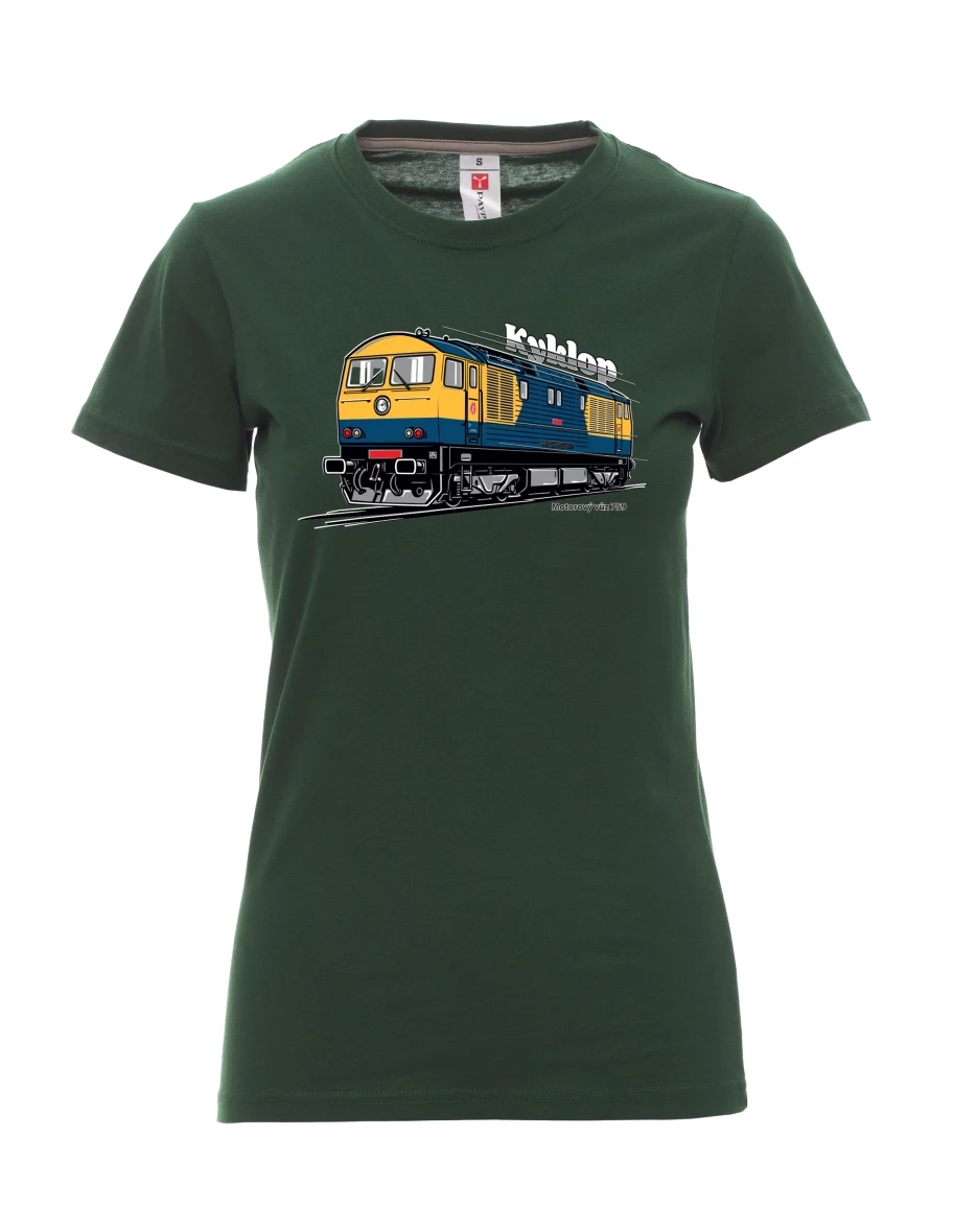 Dark green women´s T-shirt Railcar 759 “Kyklop”