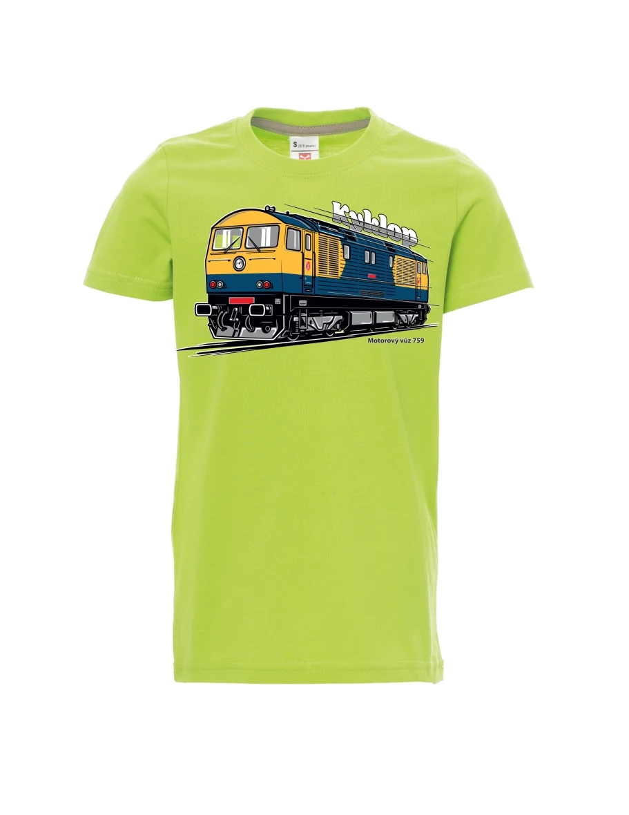 Light green children´s T-shirt Railcar 759 “Kyklop”