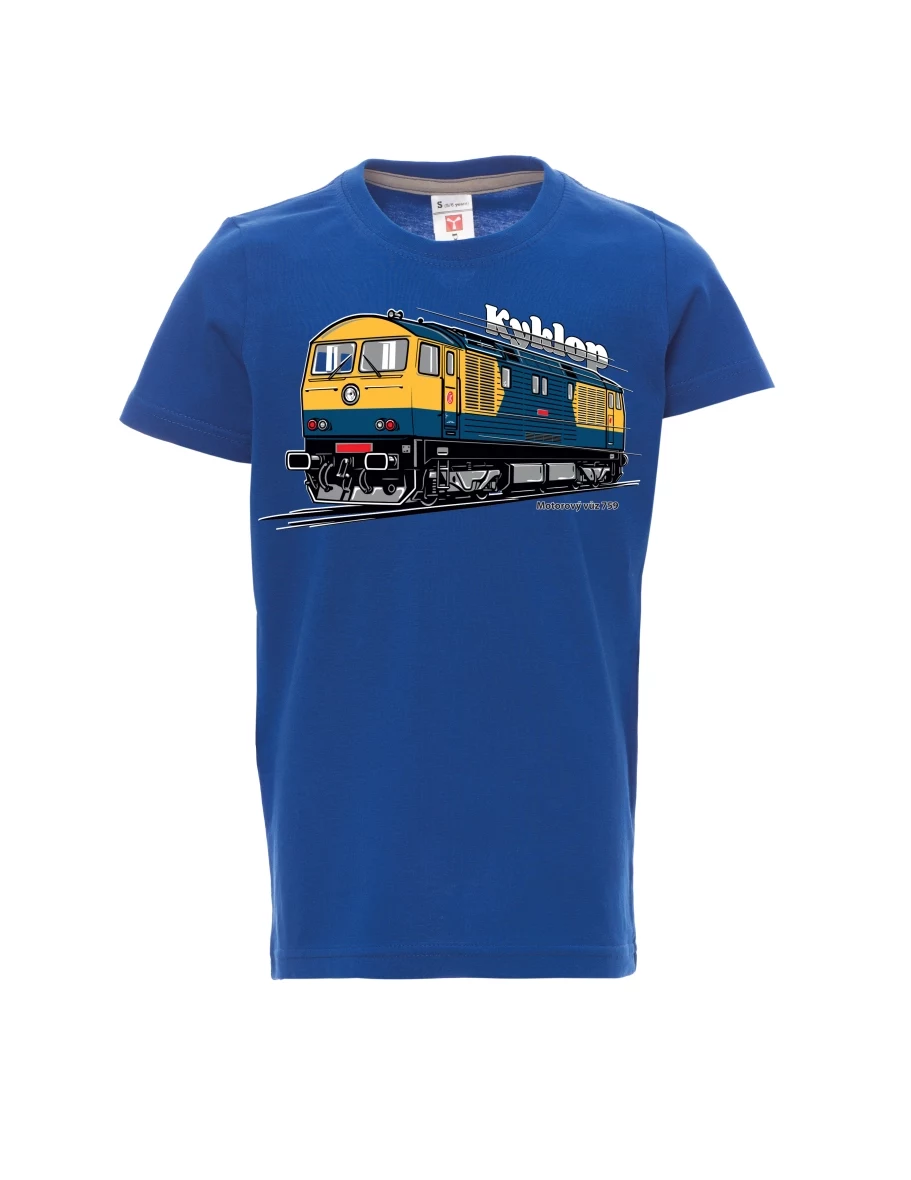 Blue children´s T-shirt Railcar 759 “Kyklop”