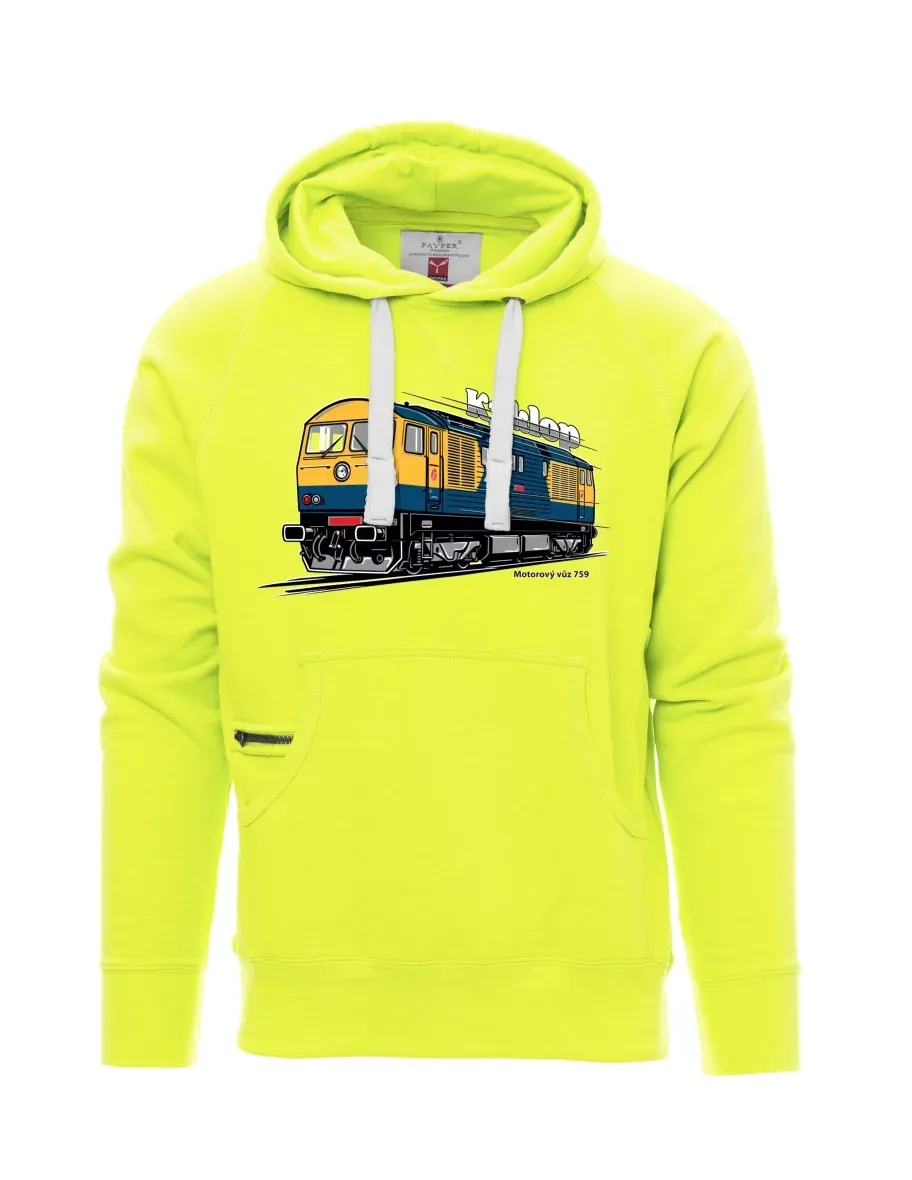Fluorescent men´s sweatshirt Railcar 759 “Kyklop”