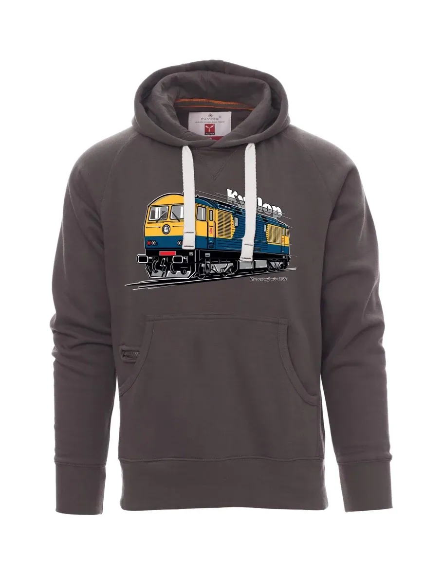 Grey men´s sweatshirt Railcar 759 “Kyklop”