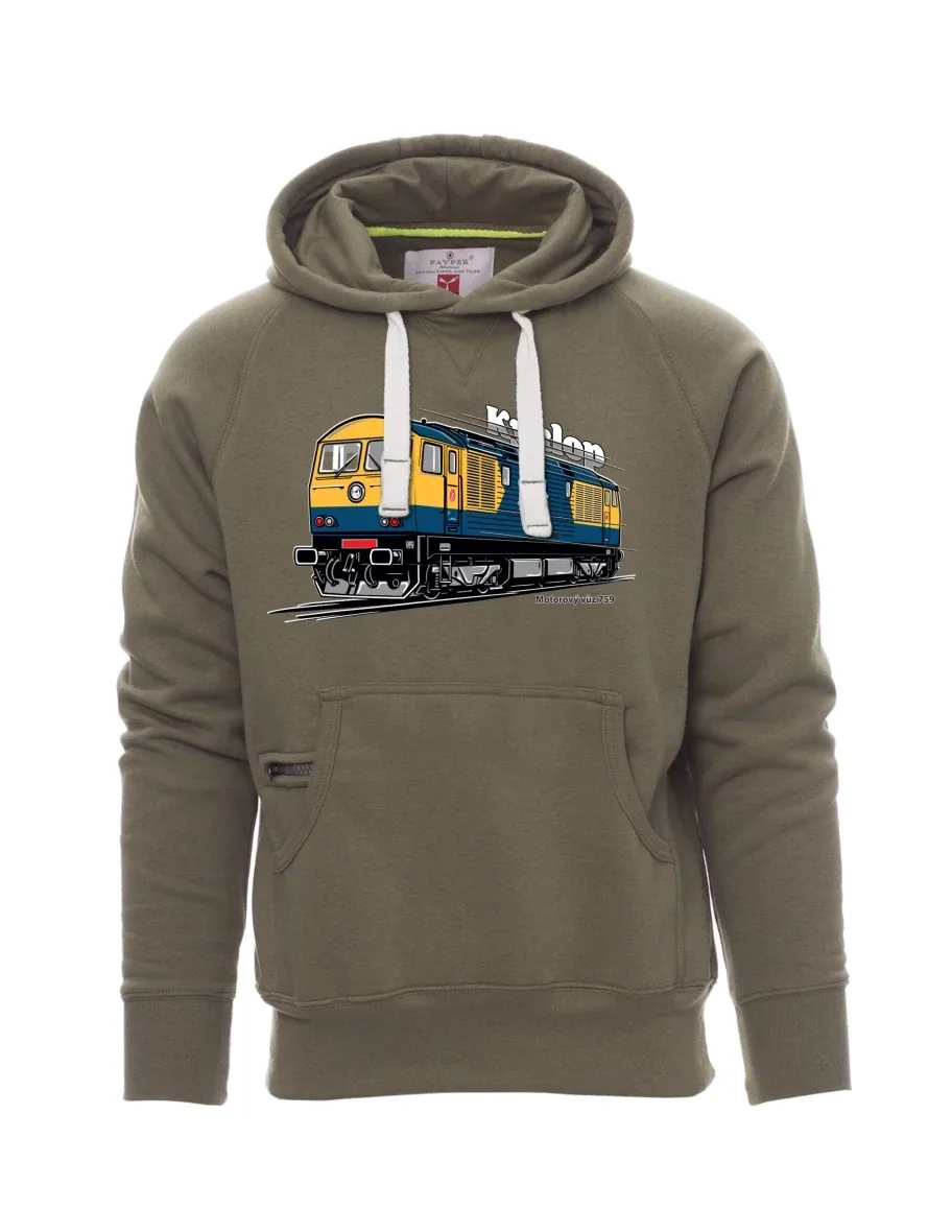 Khaki men´s sweatshirt Railcar 759 “Kyklop”