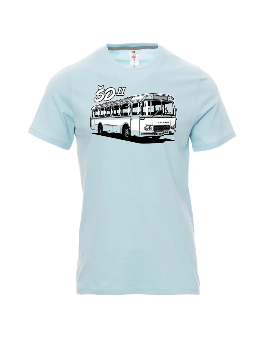 Pale blue men´s T-shirt Bus ŠD 11