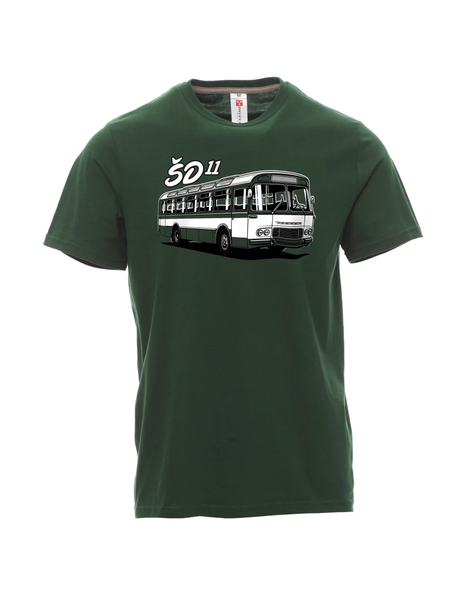 Dark green men´s T-shirt Bus ŠD 11