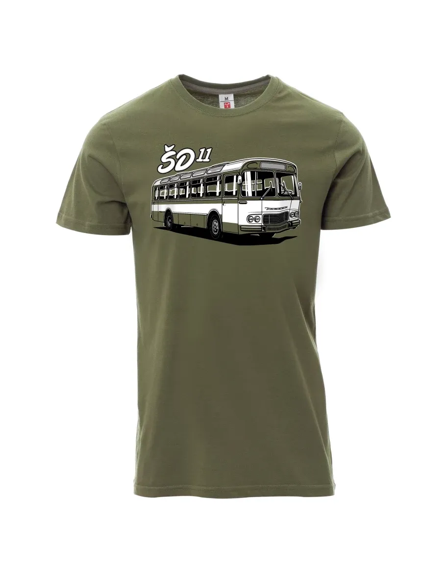Khaki men´s T-shirt Bus ŠD 11