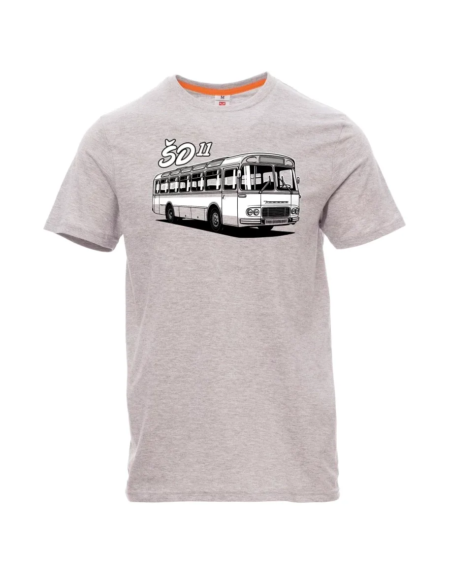 Gray melange men´s T-shirt Bus ŠD 11