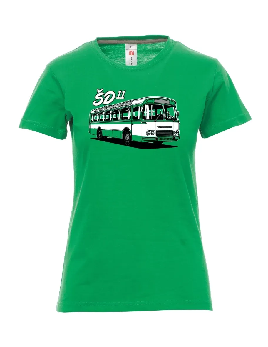 Green women´s T-shirt Bus ŠD 11