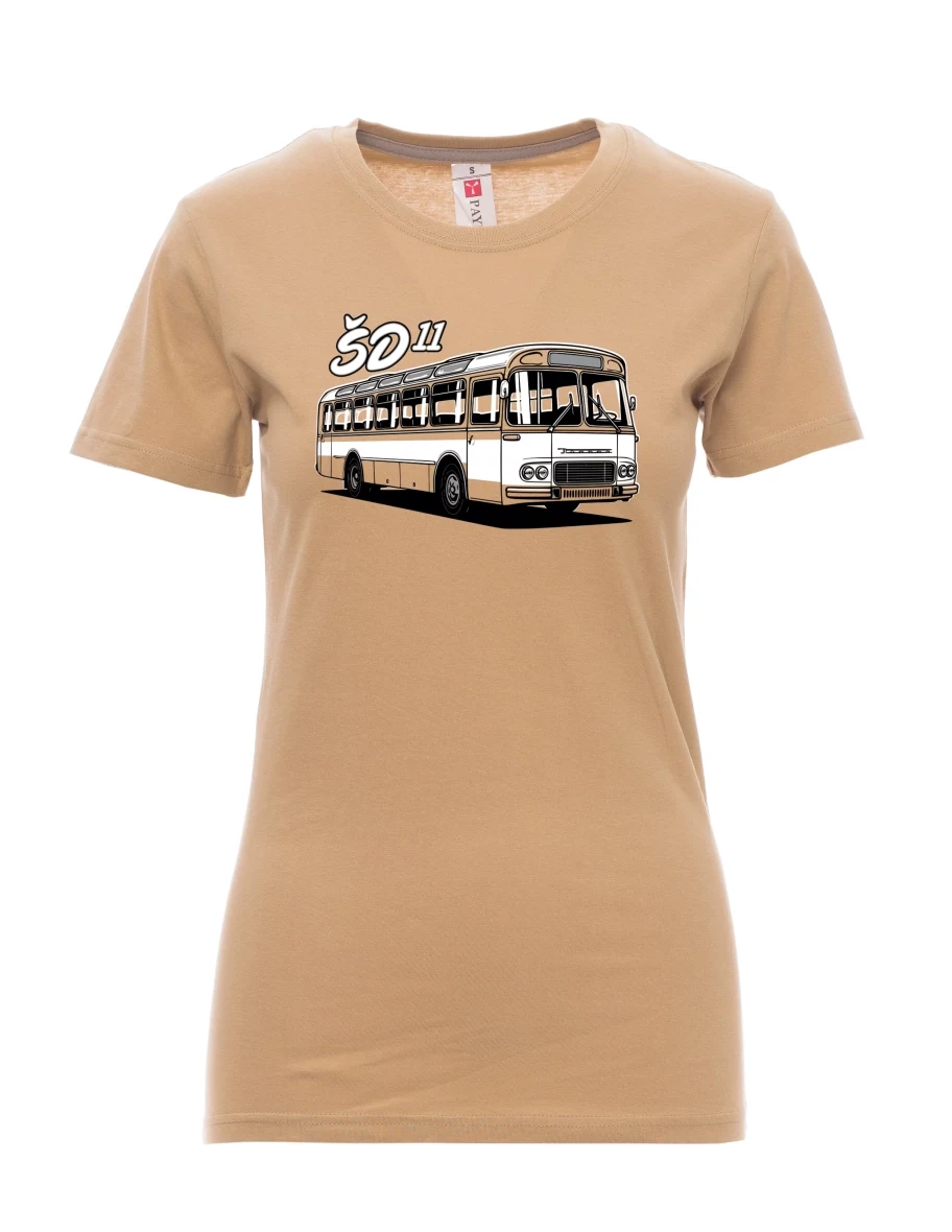 Brown women´s T-shirt Bus ŠD 11