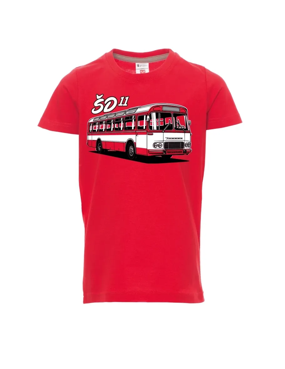 Red children´s T-shirt Bus ŠD 11