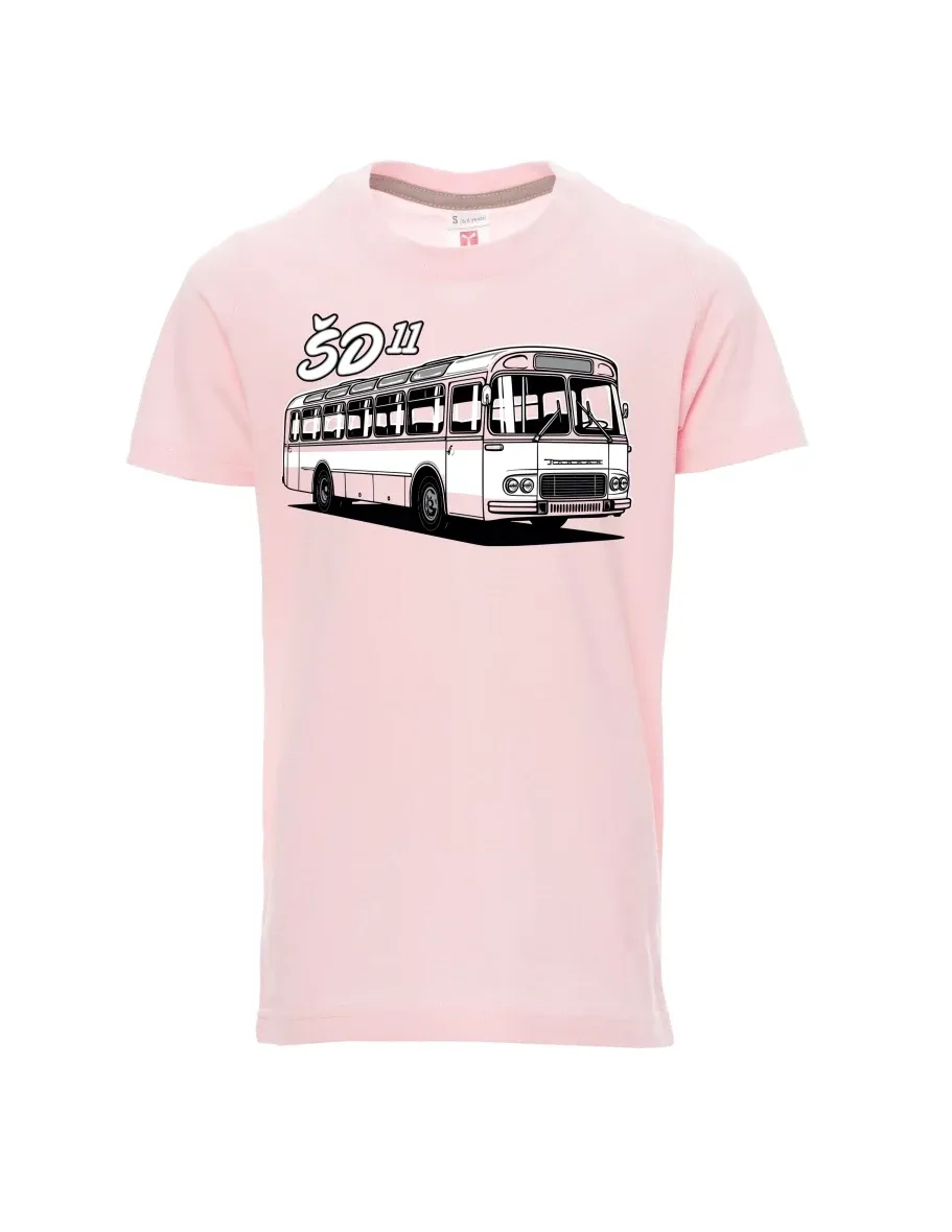 Light pink children´s T-shirt Bus ŠD 11