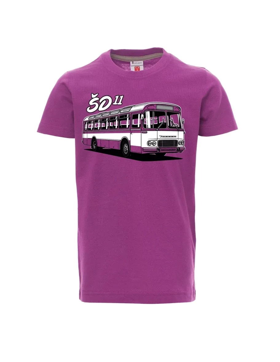 Purple children´s T-shirt Bus ŠD 11